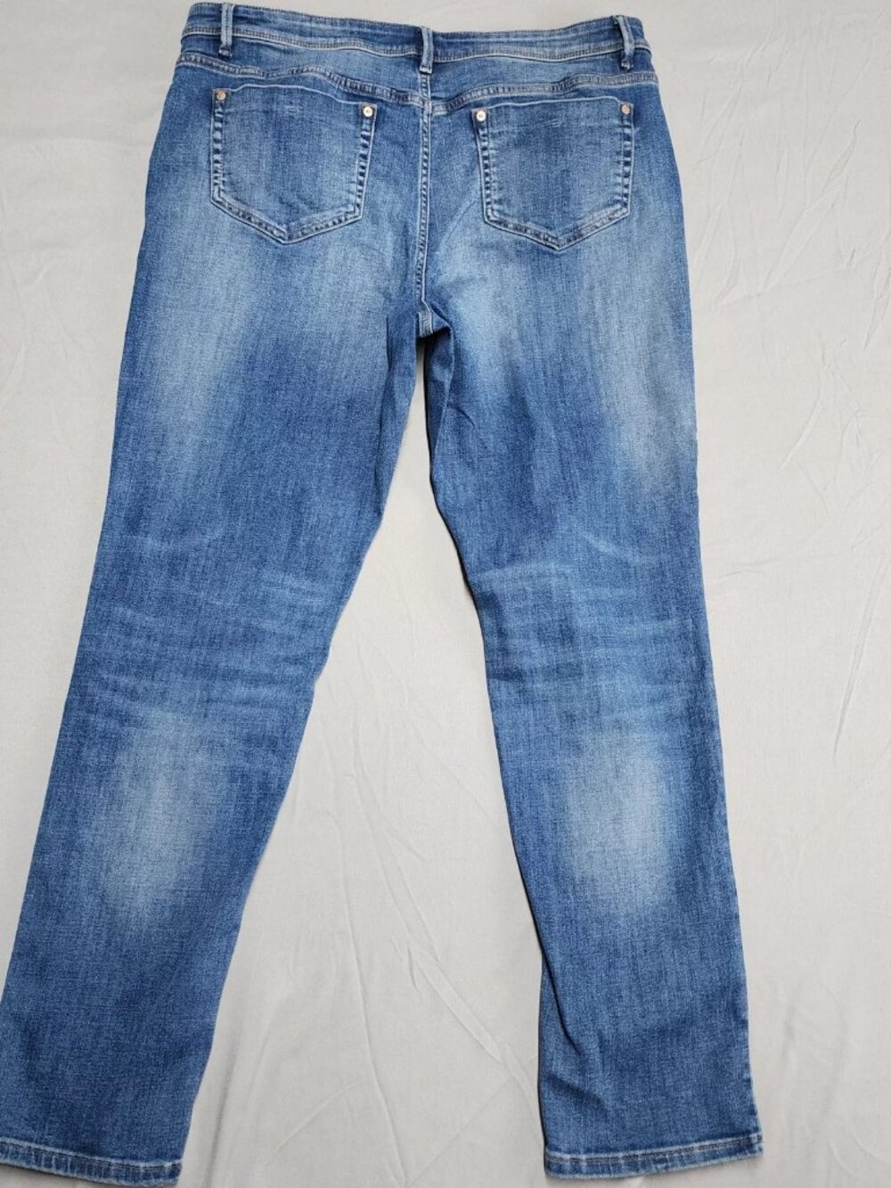 J. Jill Authentic Fit Slim Ankle Jeans Womens 14T Blue Stretch Mid Rise Denim - Picture 2 of 10